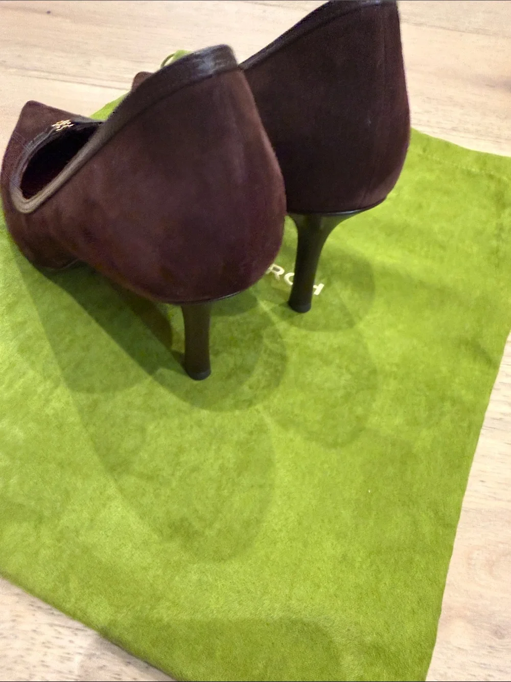 Tory Burch Women's Dark Brown Pointed Toe Pumps size 9.5 worn once